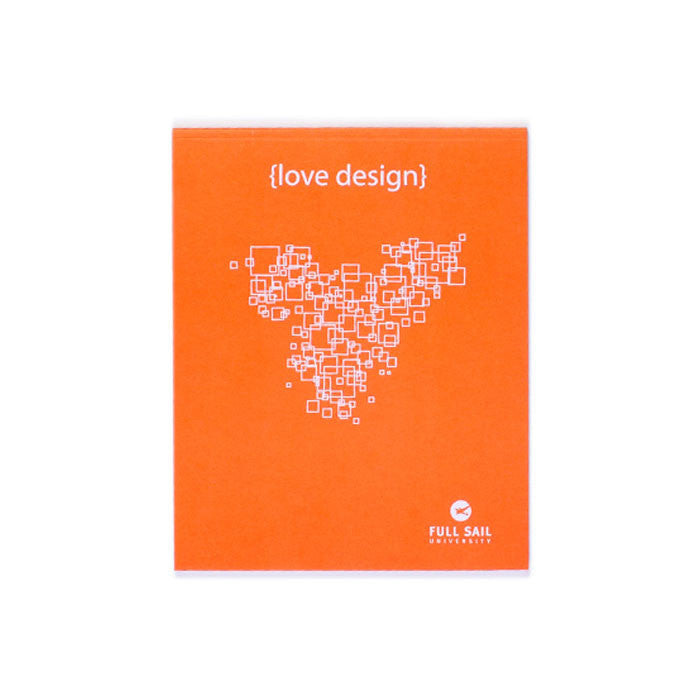 Love Design Notebook - Orange