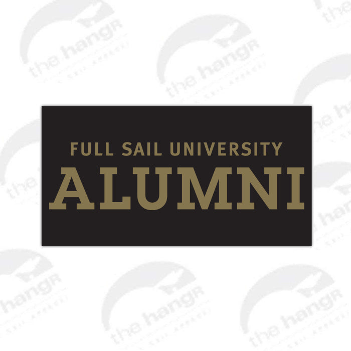 Alumni Bumper Sticker - Gold
