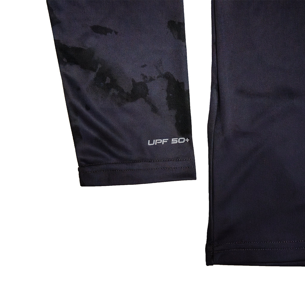 L/S UPF Tee - Black/Gray Camo