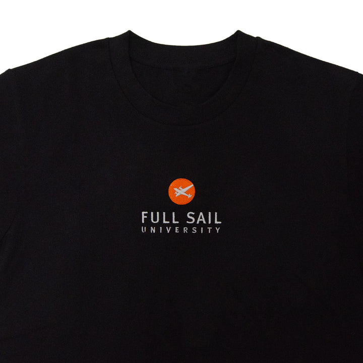 Heavyweight Embroidered Tee - Black