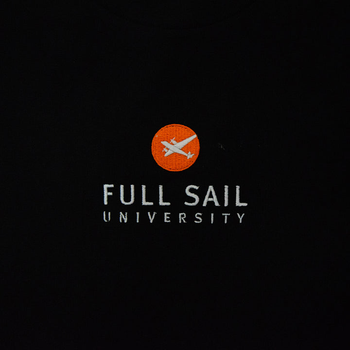 Heavyweight Embroidered Tee - Black