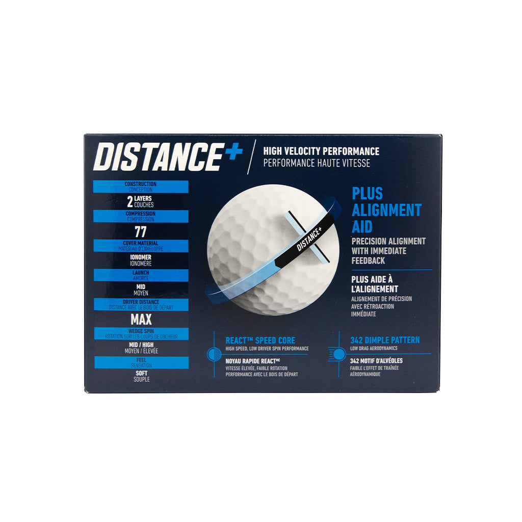 TaylorMade Distance+ Golf Ball - 3-Pack