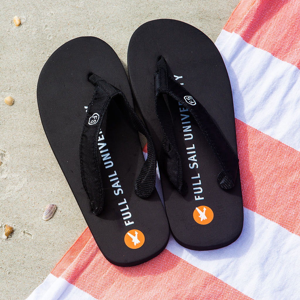 Children's Flip Flops - Black